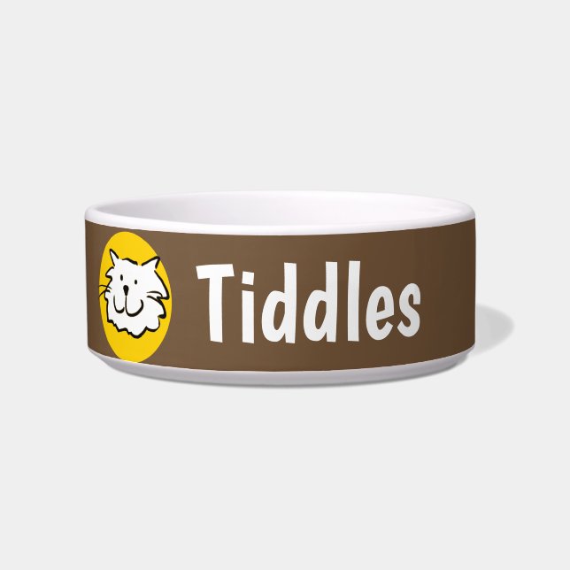 Écuelle Design souriant chat (Gauche)