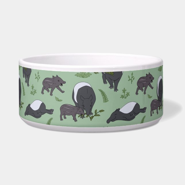 Écuelle Dîner en famille Tapir en vert (Devant)