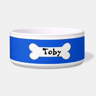 Écuelle Doggie Blues - Blue Personnalisé Chien Bowl