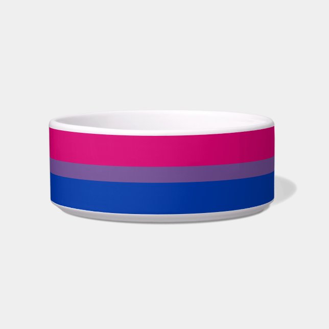 Écuelle Drapeau de fierté bisexuel (Devant)