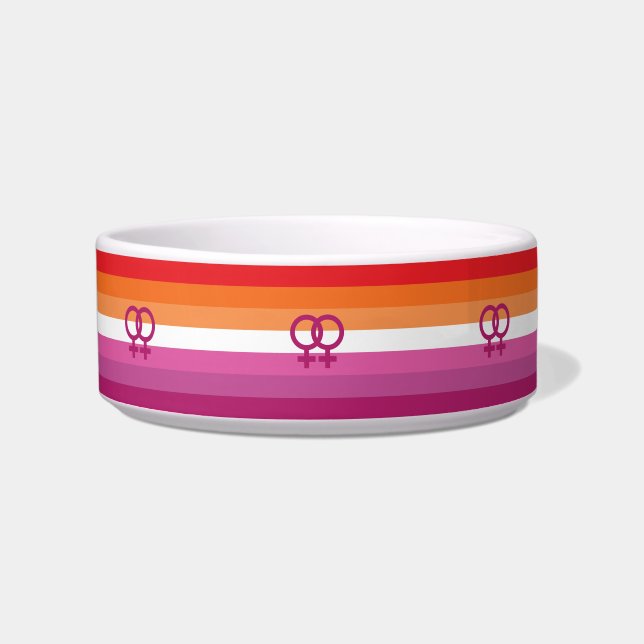 Écuelle Drapeau de fierté lesbienne WLW (Devant)