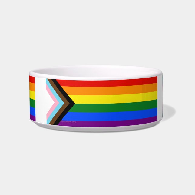 Écuelle Drapeau de fierté Progress Pride de SlipperyJoe si (Devant)