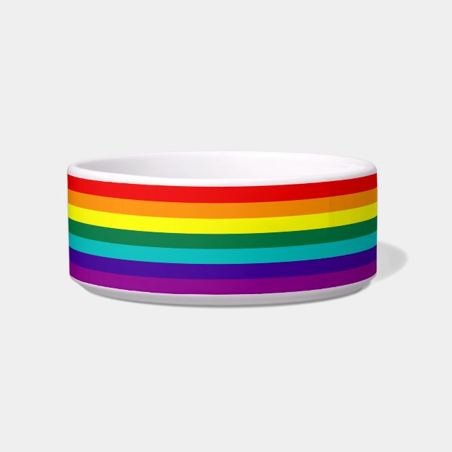 Écuelle Drapeau de la Fierté arc-en-ciel 7 bandes (Gauche)