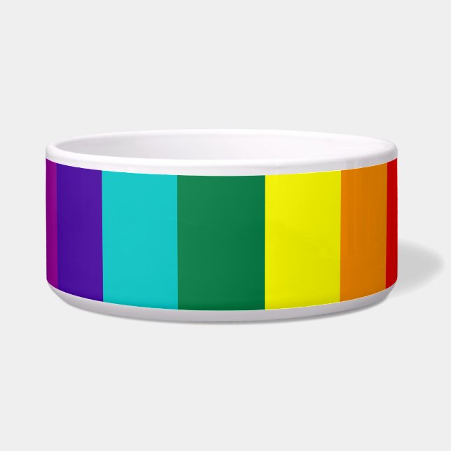 Écuelle Drapeau de la Fierté arc-en-ciel 7 bandes (Devant)