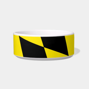Écuelle Drapeau diamant Bavière noir et jaune