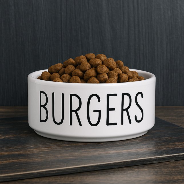 Écuelle Drôle Burgers Chien (Funny Burgers Dog Bowl
)
