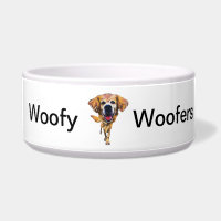 Drôle Cartoon Golden Retriever Chig Bowl