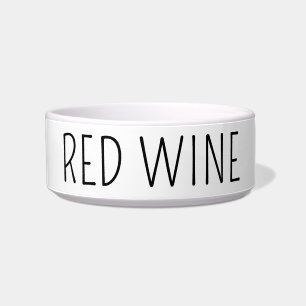 Écuelle Drôle chien de vin rouge