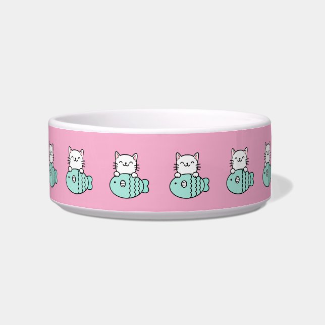 Écuelle Drôle de poisson ! Chat (Droite)