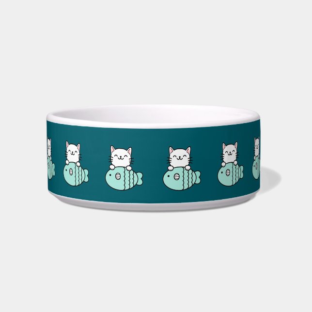 Écuelle Drôle de poisson ! Chat (Droite)