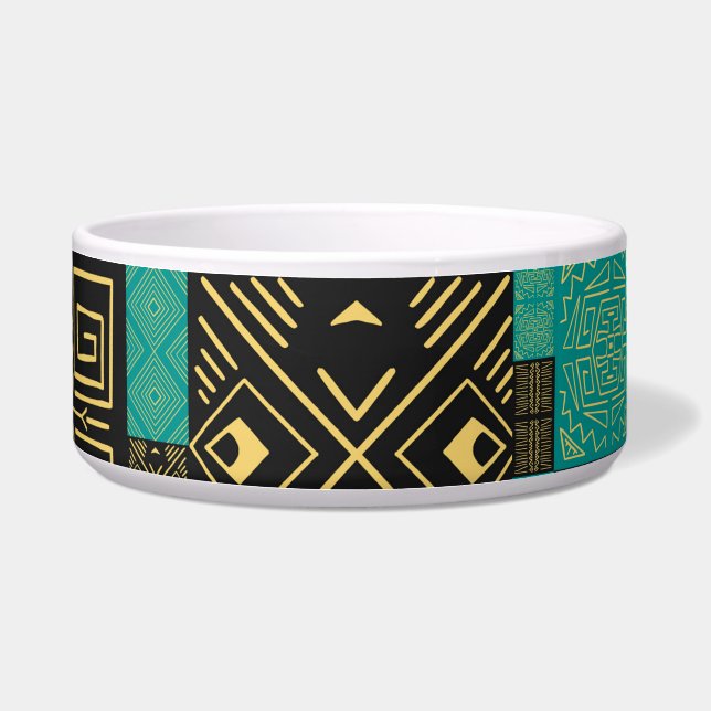Écuelle Élégant Motif géométrique Tribal Africain (Devant)
