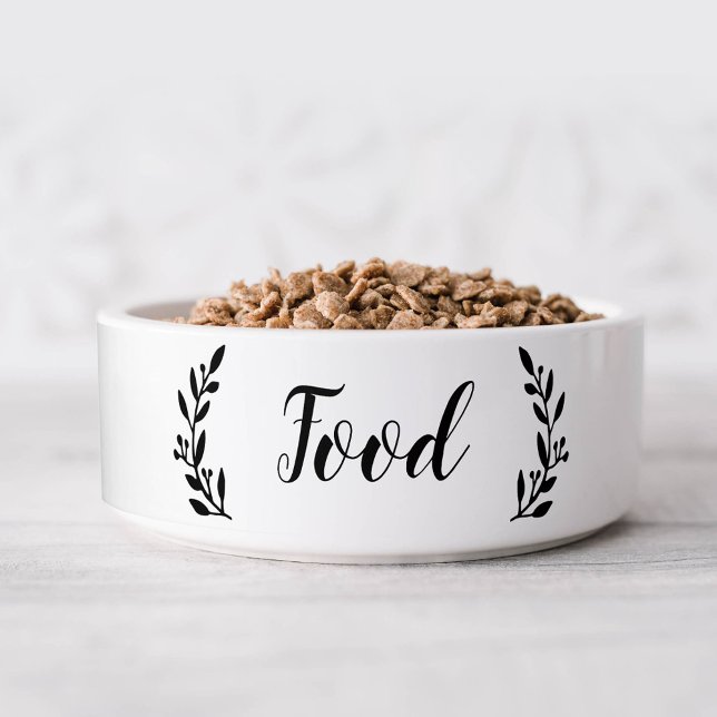 Écuelle Élégant Script Dog Food Bowl (Créateur téléchargé)