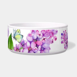 Écuelle Élégante branche lilas aquarelle