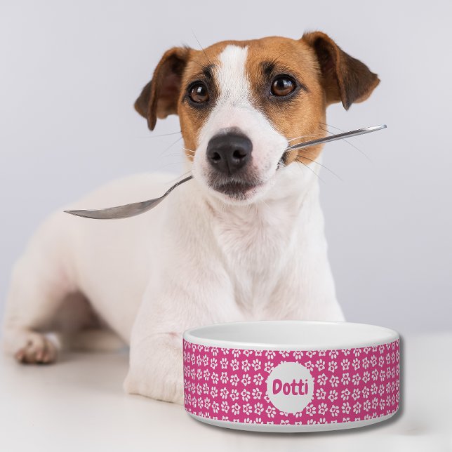 Écuelle Empreinte de patte Hot Pink Pet (Créateur téléchargé)