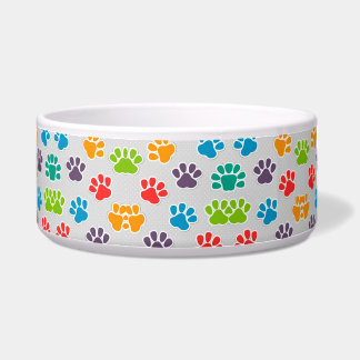 Écuelle Empreintes de chien Ceramic Pet Bowl
