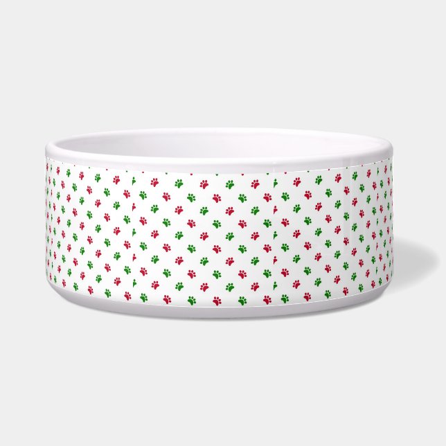Écuelle Empreintes de pattes du Christmas Dog Bowl (Devant)