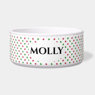 Écuelle Empreintes de pattes du Christmas Dog Bowl