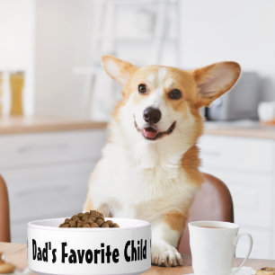 Écuelle Enfant préféré de papa, nourriture pour chien drôl