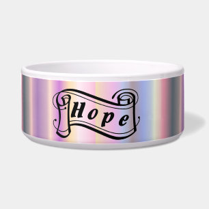 Écuelle ESPOIR sur arc-en-ciel