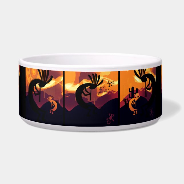 Écuelle Esprit du coucher de soleil de Kokopelli (Devant)