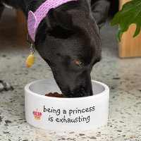 Être une princesse est épuisant chien drôle Humour
