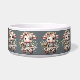 Écuelle Farmcore Kawaii Calf en Vintage robe florale