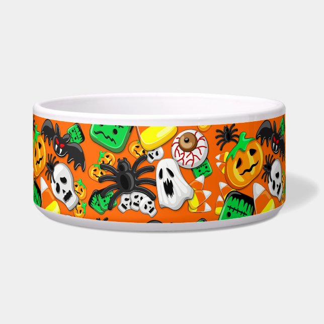 Écuelle Fête des Candies Éffrayantes d'Halloween (Devant)