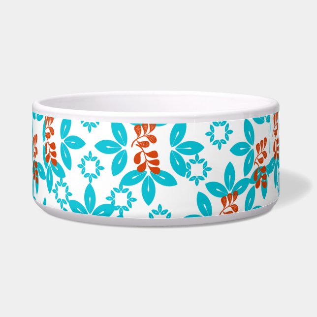 Écuelle Feuilles Motifs de couleur rétro (Devant)