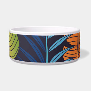 Écuelle Feuilles tropicaux, motif sans couture fleurie.