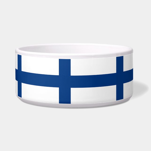 Écuelle Finlande Drapeau pour animaux domestiques (Gauche)