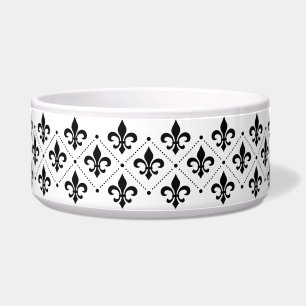 Écuelle Fleur de Lis Chien Fleur de Lis Chat Pet Bowl