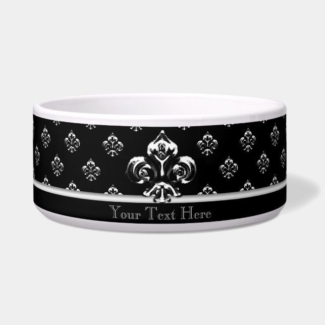 Écuelle Fleur de lis métallique (Argent) (Devant)
