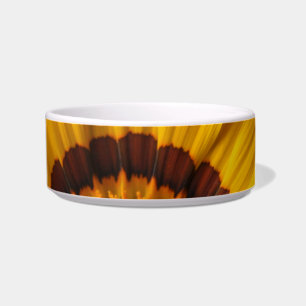 Écuelle Fleur jaune sur arrière - plan noir