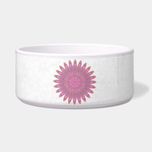 Écuelle Fleur Kaleidoscope rose et violet (Devant)