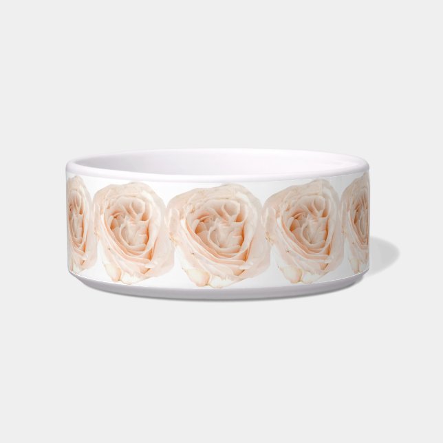 Écuelle Fleur rose blanche (Devant)