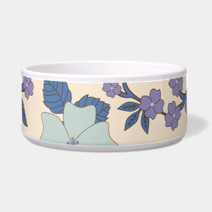 Écuelle Fleurs Bleues, Fleurs Violettes, Motif Floral