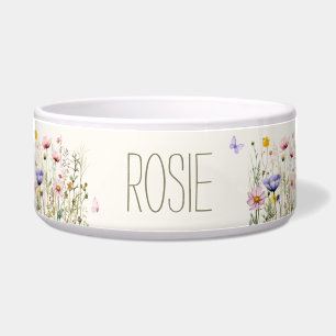 Écuelle Fleurs de couleur personnalisées de style aquarell