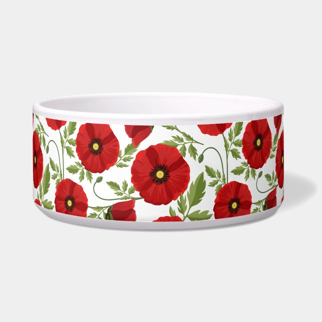 Écuelle Fleurs d'été joyeuses floraison de pavot (Devant)