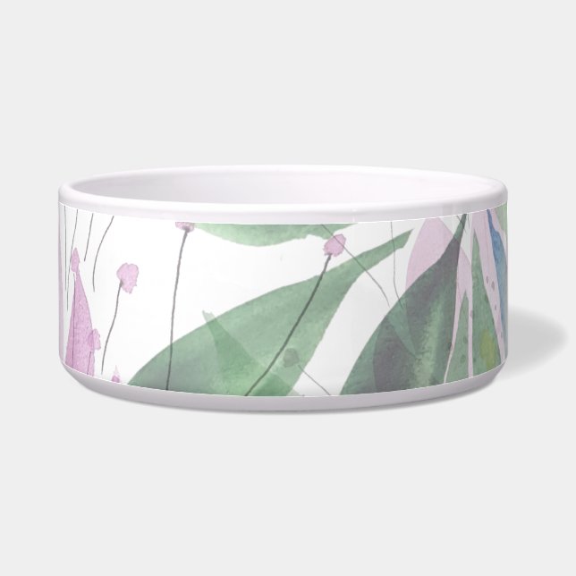 Écuelle Fleurs Fleur Lilac Aquarelle originale Art (Droite)