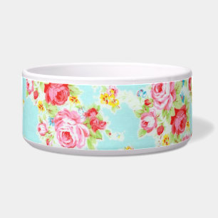 Écuelle Fleurs roses minables bleues de roses floraux
