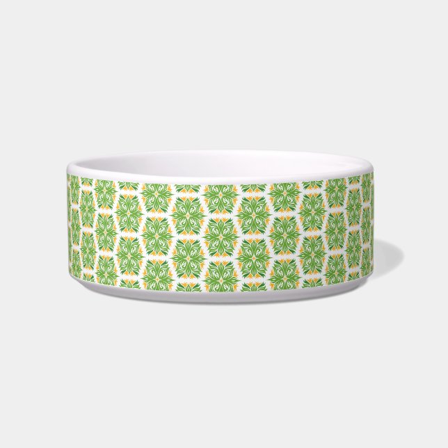 Écuelle Fleurs Vertes, Motif De Fleurs, Modèle Floral (Devant)