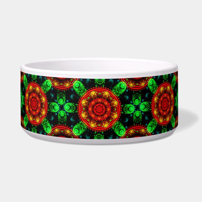 Écuelle Floral Modern Boho Elegant Abstract Pattern #504 (Devant)