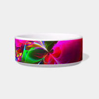 Floral moderne Art Abstrait Rouge Bleu Motif #12