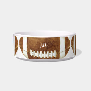 Écuelle Football Nom personnalisé Chien