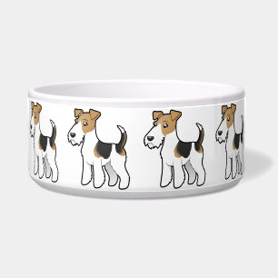 Écuelle Fox Terrier de fil de bande dessinée
