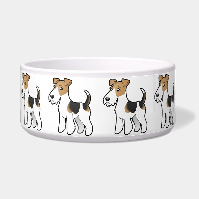Écuelle Fox Terrier de fil de bande dessinée (Devant)