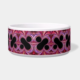 Écuelle Fractale signe pour cent noir Rouge Violet Coloré