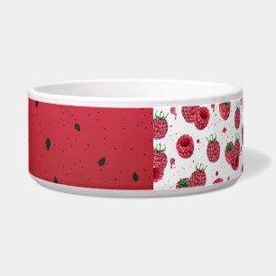 Écuelle framboises fraîches et juteuses
