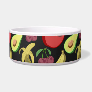Écuelle Fruit motif transparent fruits tropicaux colorés