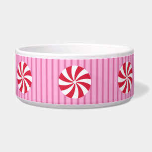 Écuelle Fun et Fancy rose Noël Peppermenthe bonbon